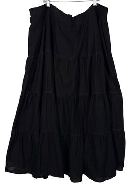 Cosmic Aura by Torrid Black Tiered Lace Detail Maxi Skirt Whimsigoth Goth Witchy
